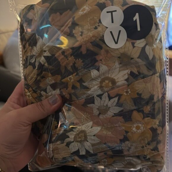 Altar'd State Whimsical babydoll Satin Floral Blouse - Picture 11 of 11